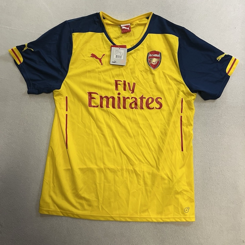 Arsenal 2014/15 Away Shirt Puma Replica Soccer Jersey Men's Size XL NWT